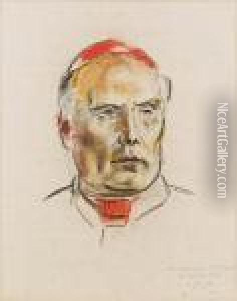 Portrat Des Salzburger Erzbischofs Dr. Ignatius Rieder Oil Painting - Anton Faistauer