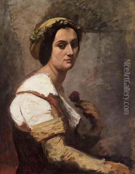 Sibylle Oil Painting - Jean-Baptiste-Camille Corot