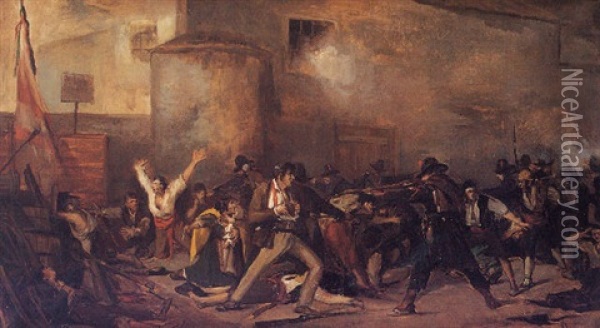 Fusilamientos Del 2 De Mayo De 1808 En Madrid Oil Painting - Edouard Manet