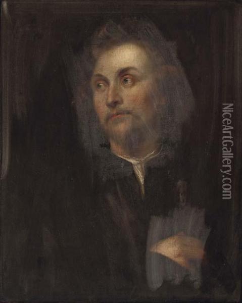Portrait Of The Sculptor Georg Petel (1601/2-c. 1634) Oil Painting - Sir Anthony Van Dyck