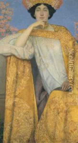The Golden Cloak Oil Painting - Maximilian, Max Lenz