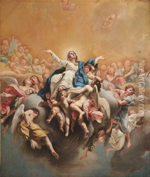 Himmelfahrt Maria Oil Painting - Francesco Migliori
