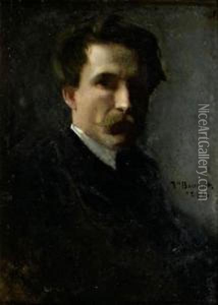 Portrait D'homme Oil Painting - Bonnat Leon