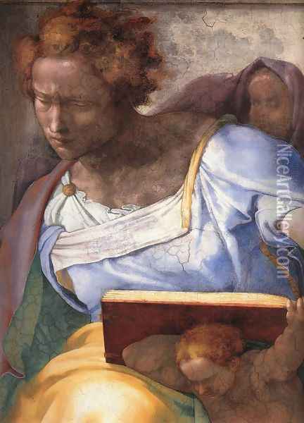 Daniel (detail-1) 1511 Oil Painting - Michelangelo Buonarroti