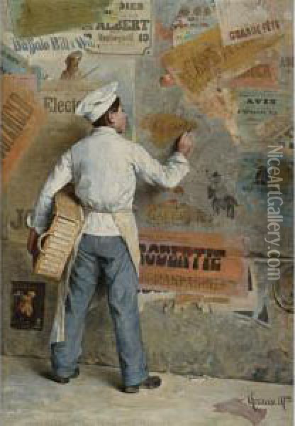 The Baker Boy Oil Painting - Paul Charles Chocarne-Moreau