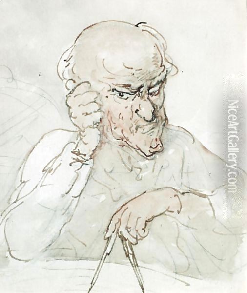 Archimedes Oil Painting - Thomas Rowlandson