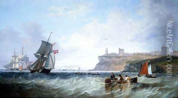Tynemouth Oil Painting - James Wilson Carmichael