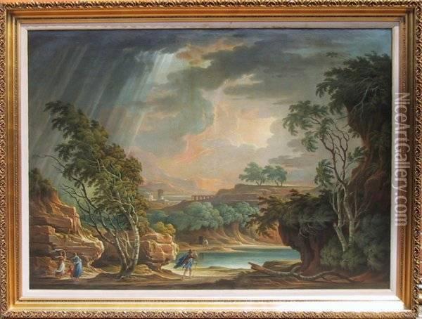Year: 1799 Oil Painting - Adolf Friedrich Harper