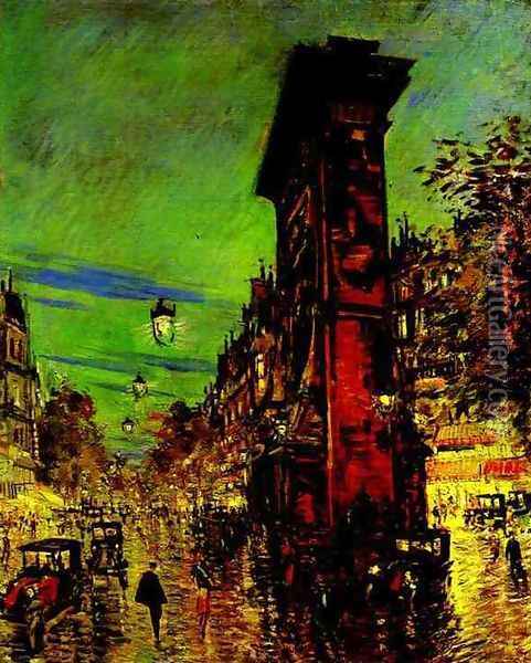 Paris, Saint Denis Arc, 1930 Oil Painting - Konstantin Alexeievitch Korovin
