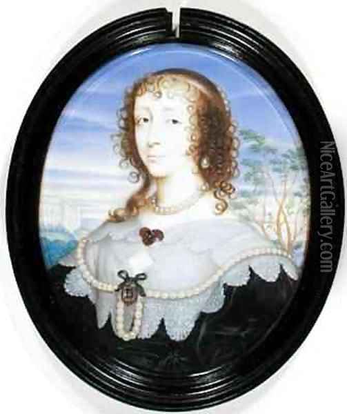 Queen Henrietta Maria 1609-69 Oil Painting - David Des Granges