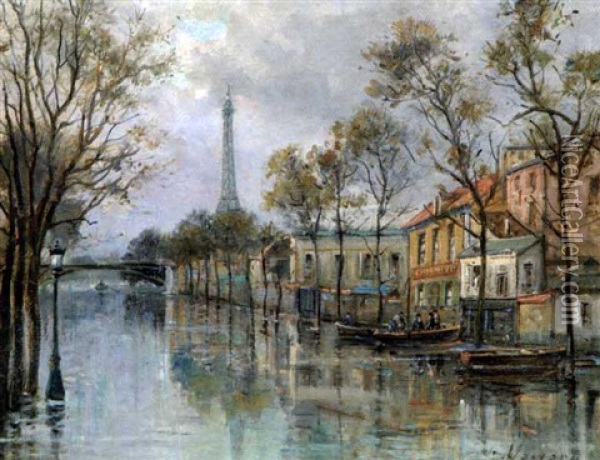 Les Inondations De Paris En 1910 Oil Painting - Gustave Mascart