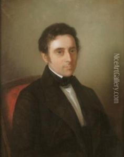 Portrat Eines Herrn. Oil Painting - Auguste-Aristide-Fernand Constantin