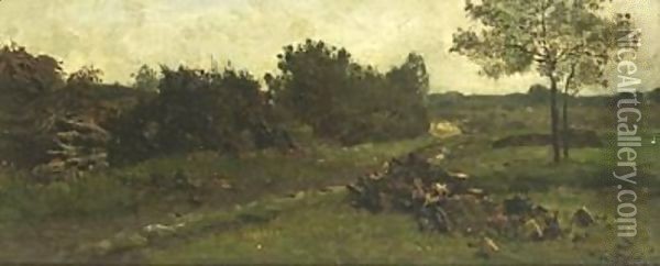 A Summer Landscape 2 Oil Painting - Willem Roelofs