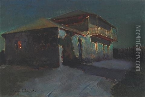 Nocturne, Casa Ortega Oil Painting - Charles Rollo Peters