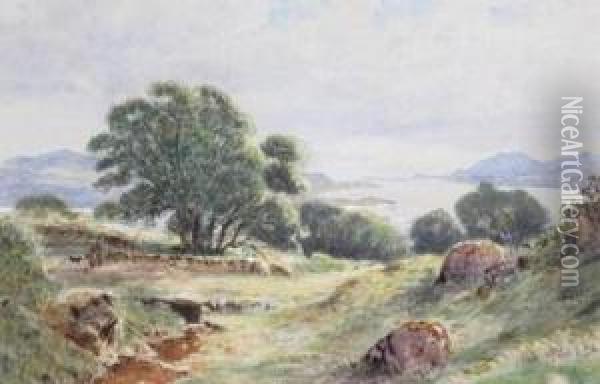 View Over A Loch Oil Painting - Waller Hugh Paton