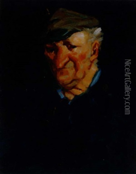 Old Salt Oil Painting - George Benjamin Luks