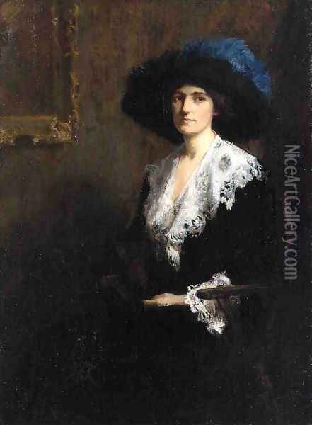 Portrait of Mrs. Jane Byron Johnston Oil Painting - Mary Bradish Titcomb