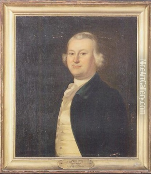 The Portrait Of James Otis Oil Painting - Joseph B. Blackburn