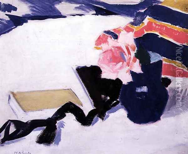 The Rose and the Black Ribbon Oil Painting - Francis Campbell Boileau Cadell