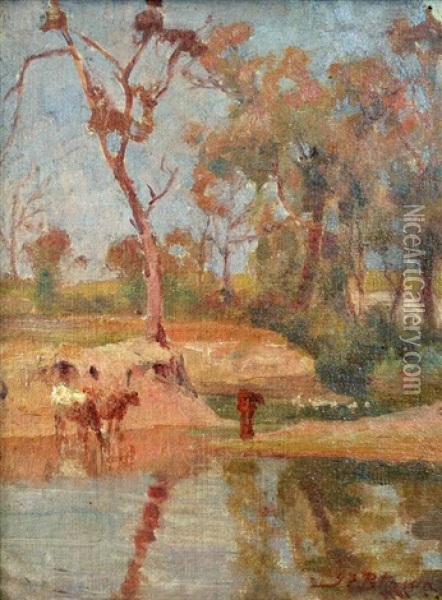 Sunny Day In Victoria Oil Painting - John Ford Paterson