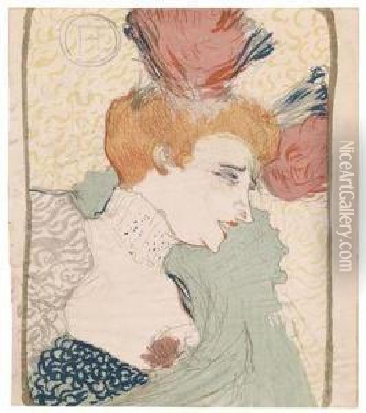 Mademoiselle Marcelle Lender - En Buste Oil Painting - Henri De Toulouse-Lautrec