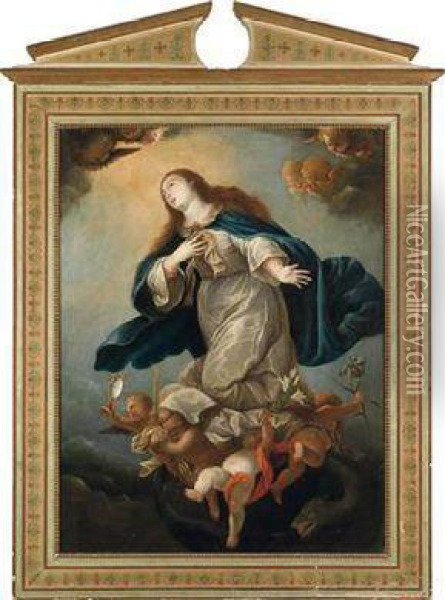The Virgin Immaculate Oil Painting - Mateo Cerezo
