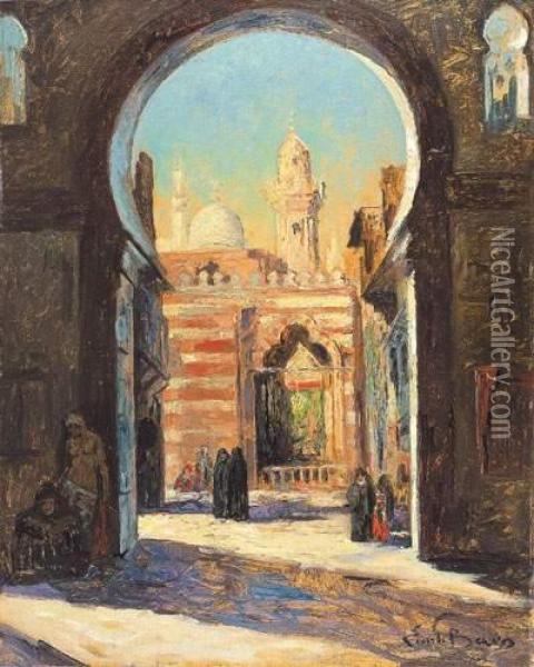 Le Mousky, Vieux Caire (1931) Oil Painting - Emile Baes