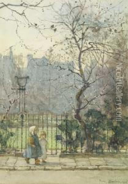 Kensington Gardens Oil Painting - Rose Barton