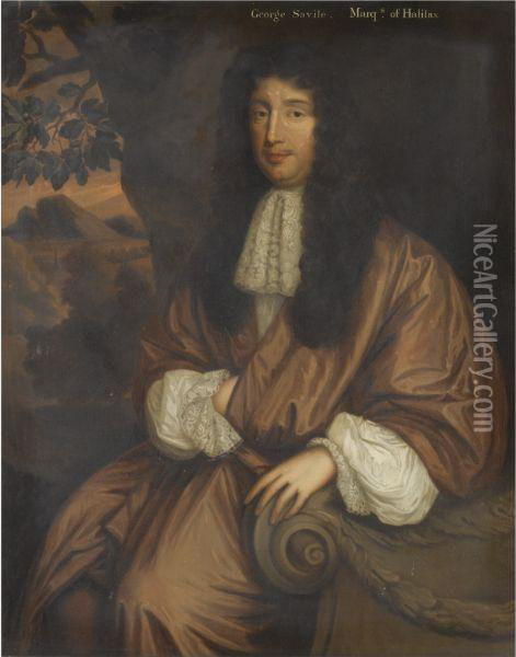 Portrait Of George Savile, 1st Marquis Of Halifax (1633-1695) Oil Painting - Mary Beale