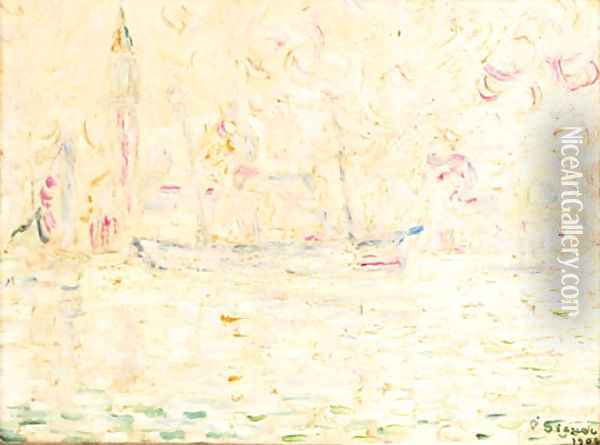 Bateaux a Venise Oil Painting - Paul Signac