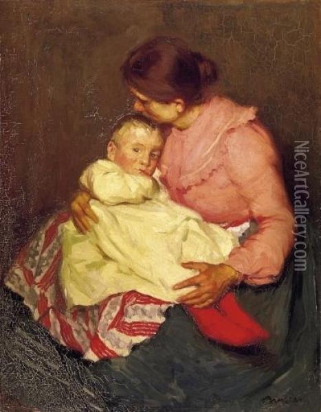 Mothery Love Oil Painting - sandor Nyilasy