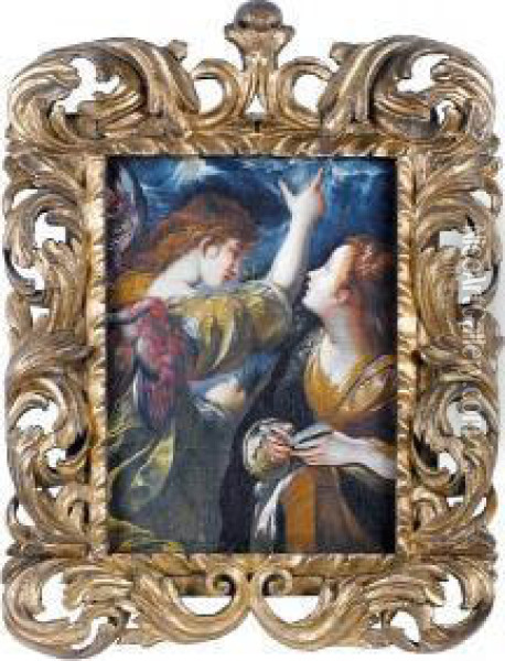 The Annunciation Oil Painting - Giulio Cesare Procaccini