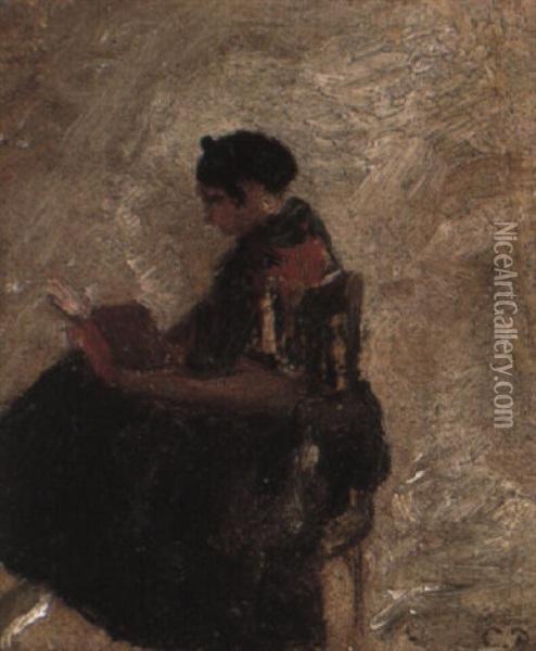 Femme De St. Thomas Oil Painting - Camille Pissarro