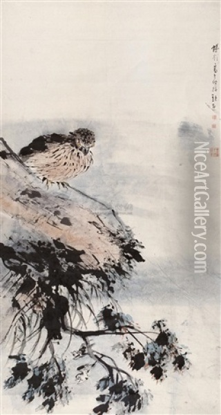 Treeandeagle Oil Painting -  Gao Qipei