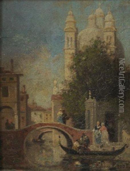 Venise Oil Painting - Fabius Germain Brest
