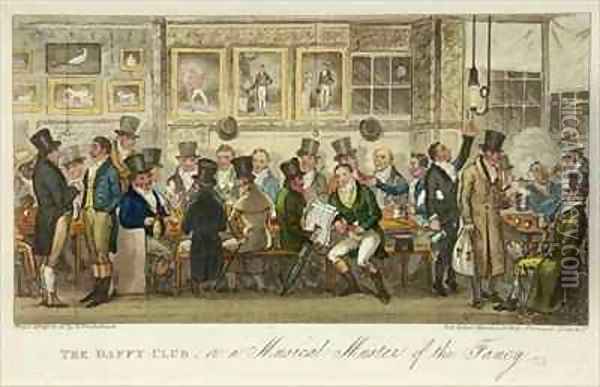 The Daffy Club or a Musical Muster of the Fancy Oil Painting - Robert Cruickshank