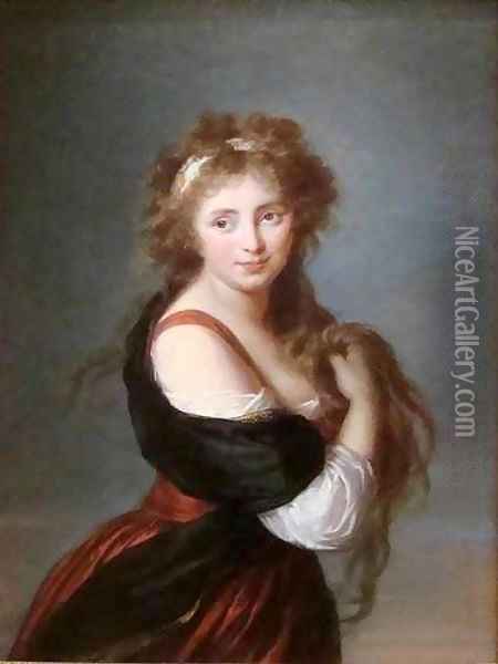 Hyacinthe Gabrielle Roland later Marchioness Wellesley Oil Painting - Elisabeth Vigee-Lebrun