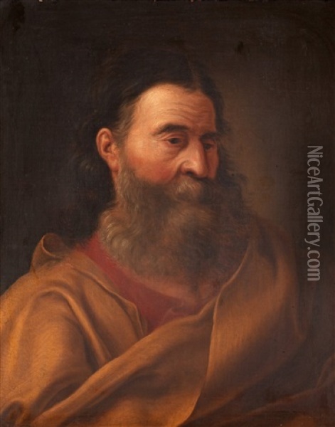 Man With Yellow Cloak Oil Painting - Natale Schiavoni