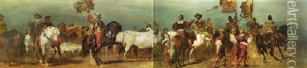 Die Fleischhauer Oil Painting - Hans Makart