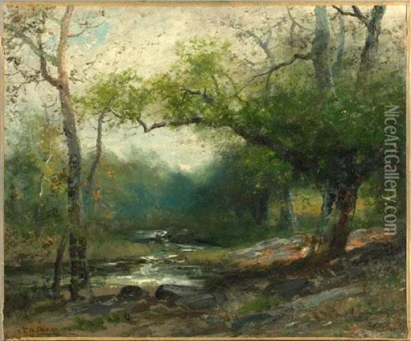 Wyomissing Creek Oil Painting - Christopher H. Shearer