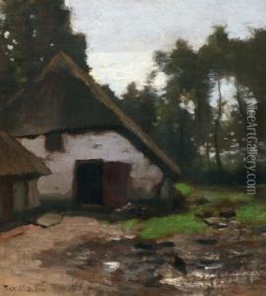Boerenschuur Oil Painting - Francois Pieter ter Meulen