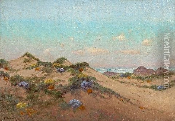 Summer Sand Dunes Oil Painting - Charles Dorman Robinson