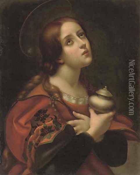 The Penitent Magdalen 3 Oil Painting - Carlo Dolci