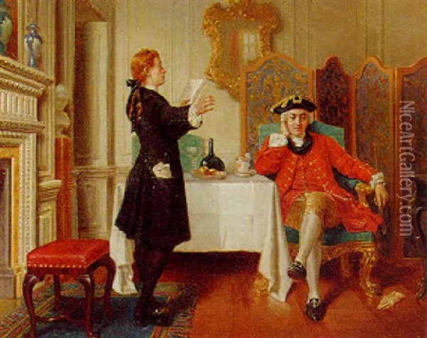 The Poet's Patron Oil Painting - Sir Joseph Noel Paton