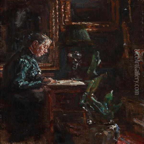 Martha Oil Painting - Viggo Johansen