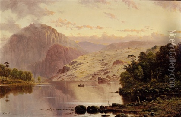 Lake St. Clare, Tasmania Oil Painting - Haughton Forrest