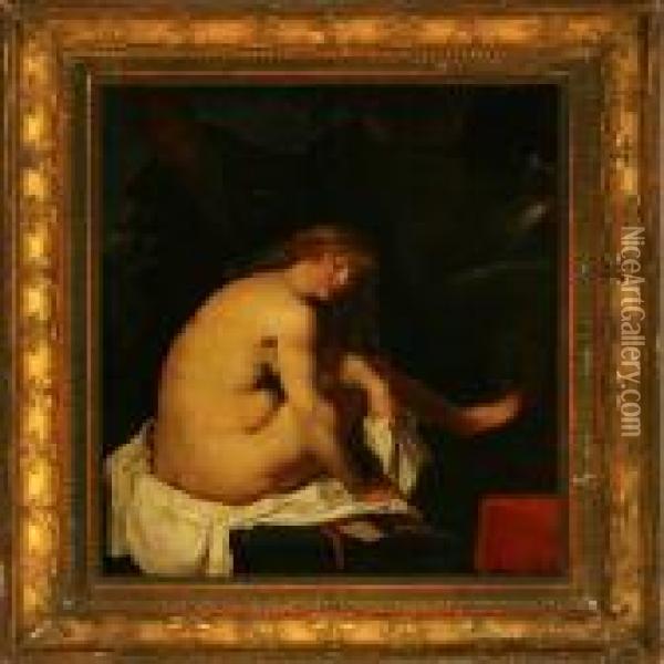 Suzanne Bathing Oil Painting - Peter Paul Rubens