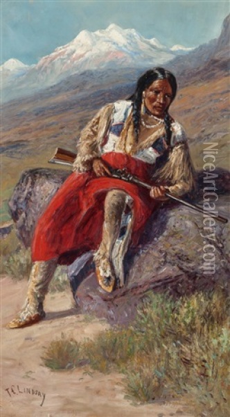 On The Watch Oil Painting - Thomas Corwin Lindsay