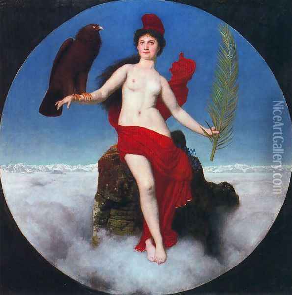 The Freedom (Helvetia) Oil Painting - Arnold Bocklin