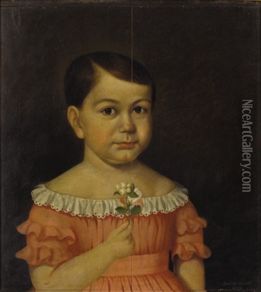 Portrait Mary Farra Oil Painting - William Thompson Bartoll
